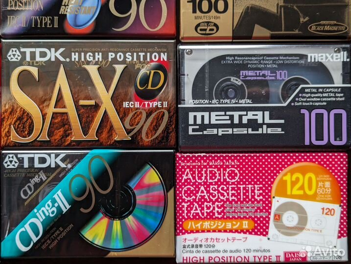 Аудио кассеты новые TDK Maxell Sony Basf Samsung