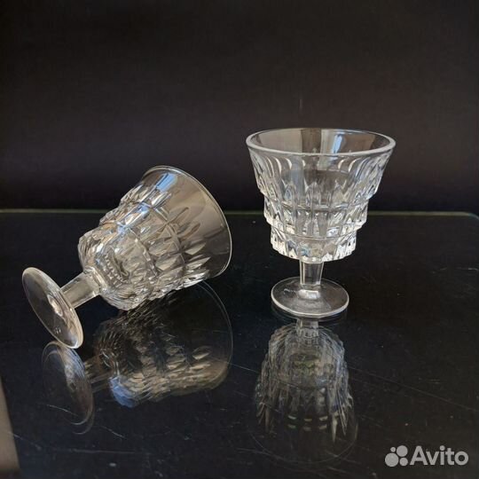 Хрустальные Рюмки СССР цветное стекло Дядьково
