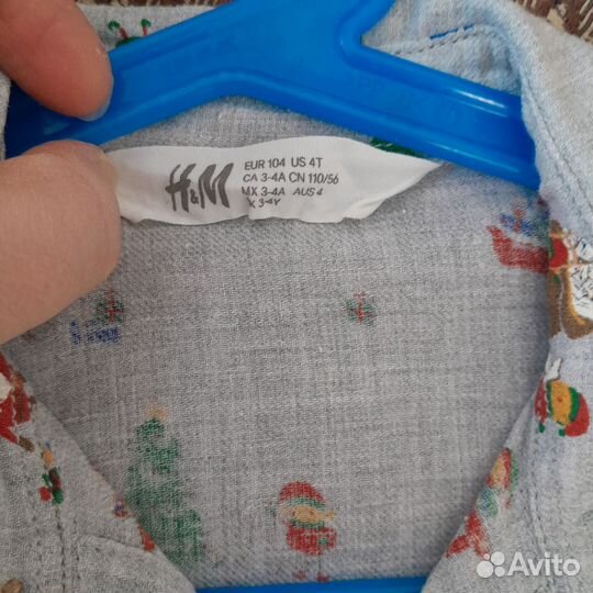 Новогодняя рубашка 104 р