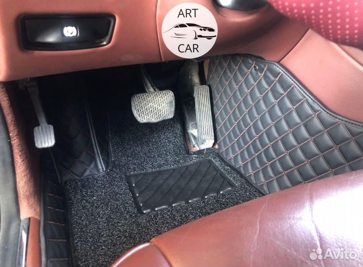 3D ковры из экокожи премиум класса