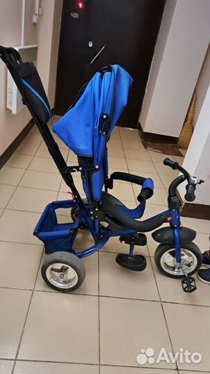Велосипед коляска с ручкой