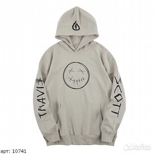 Худи Travis Scott Бежевое