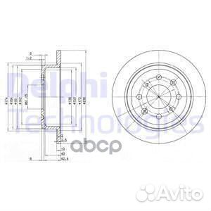 Диск тормозной bg2538 Delphi