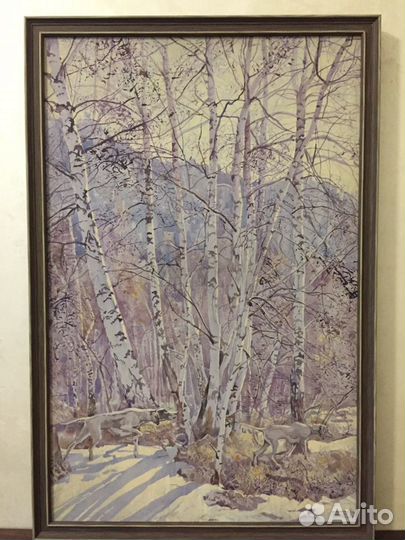 Картина Пейзаж с собаками