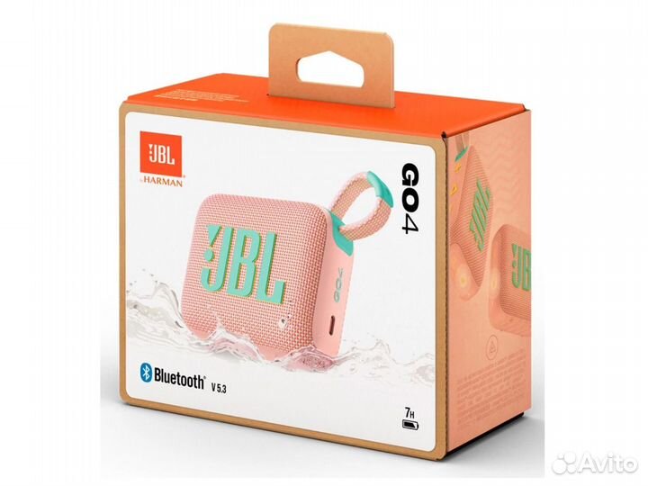 Колонка портативная JBL GO4 (розовый)