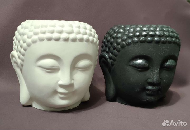 Кашпо органайзер Будда из гипса