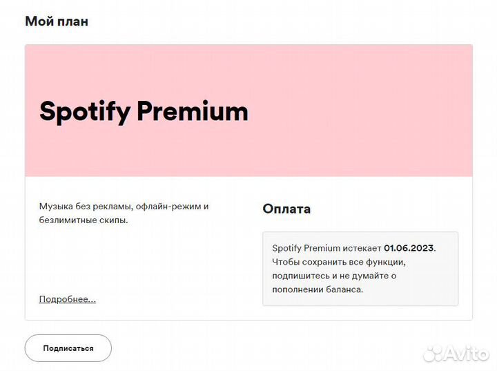 Spotify Premium / 1 год