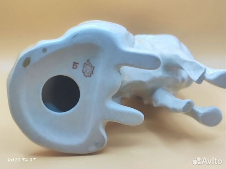 Фарфоровая статуэтка Колли лфз СССР