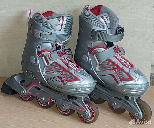 Коньки роликовые reaction р.35-39