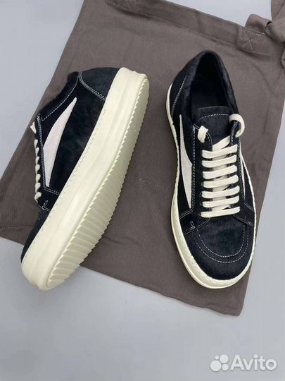 Кеды Rick Owens Lido Runway Vintage (Pony Hair)