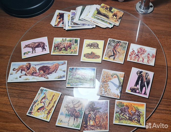 Наклейки и фигурки Panini Prehistoric Animals и др