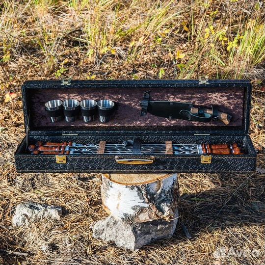 Набор шампуров подарочный в коробе