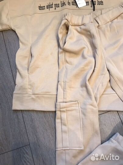 Спортивный костюм теплый на флисе 48