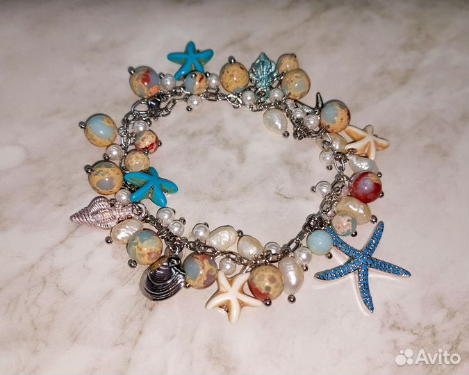 Украшения из ракушек, жемчуга, камней