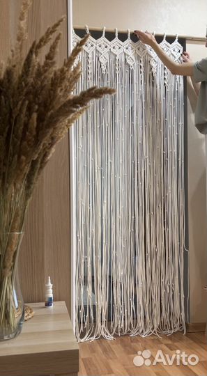 Шторка макраме