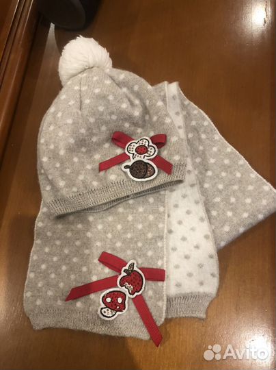 Комплект шапка, шарф