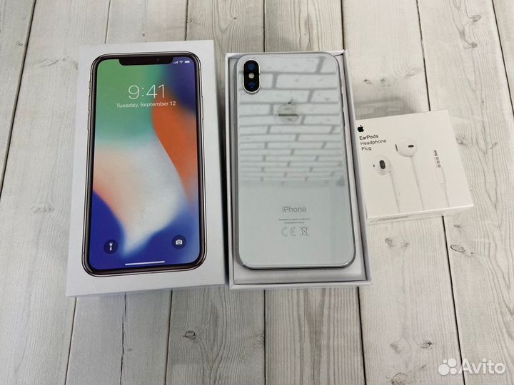 iPhone X 64 gb silver A1278