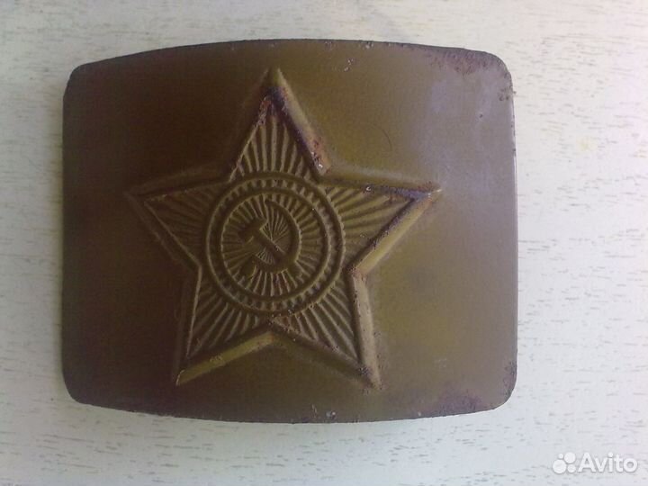 Пряжка для ремня стальная военная СССР