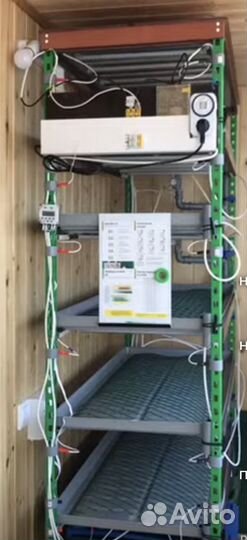 Стеллаж для гидропоники и микрозелени