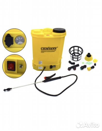 Опрыскиватель для растений аккумуляторный 16л