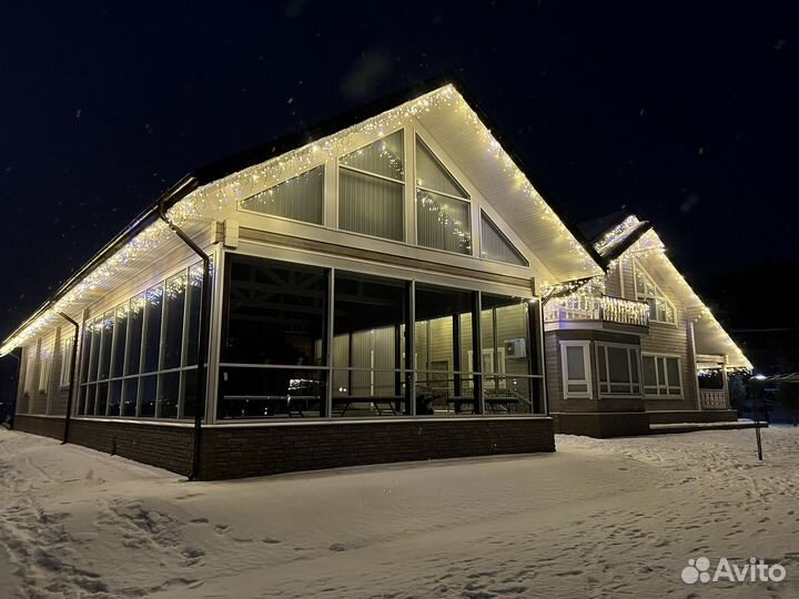 Новогоднее украшение частных домов и др.объектов