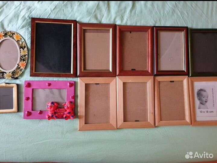 Фоторамки 12шт, в основном 10х15