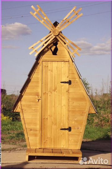 Дачный туалет с лебедем VEM