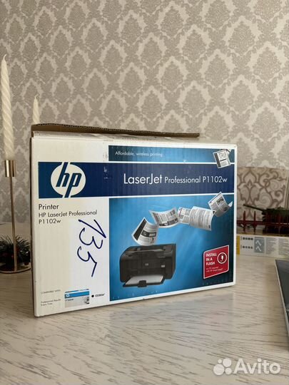 Принтер лазерный HP LaserJet Pro P1102w, ч/б, A4