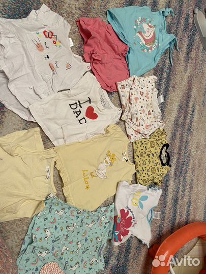 Вещи пакетом на девочку до года
