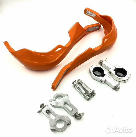 Защита руля (эндуро) крепл d-22/28, цвет оранжевый