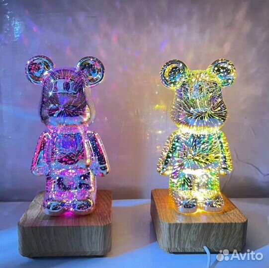 Ночник Мишка 3D Bearbrick