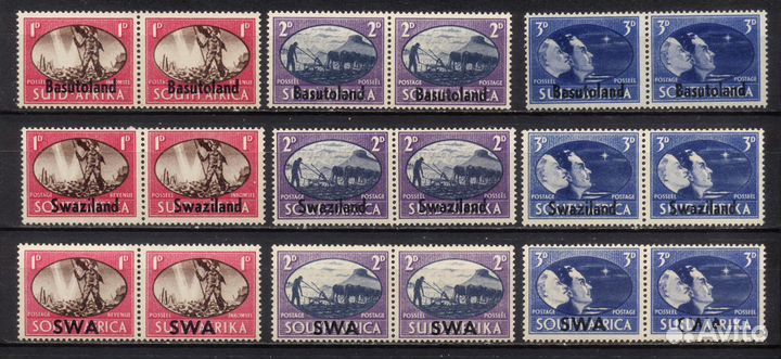 Чистые** марки колоний, протекторатов Великобритан