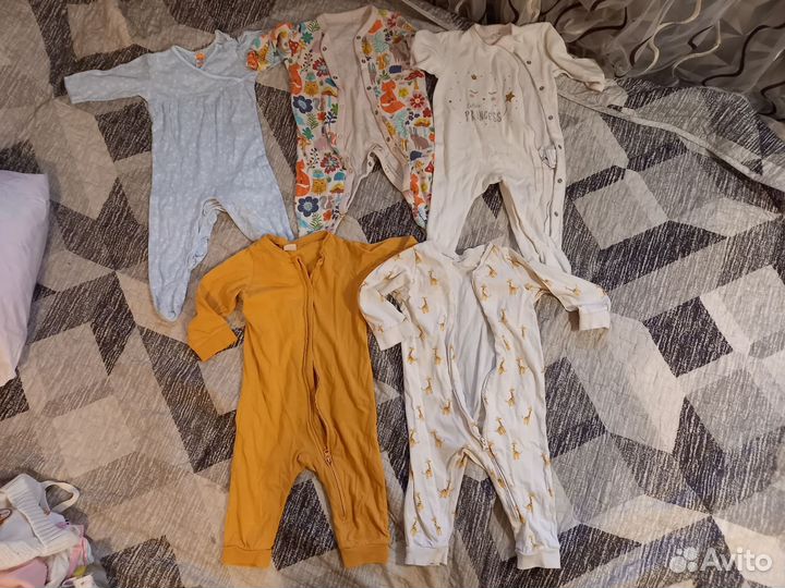 Пакет вещей для девочки размер 68-74
