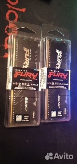 Kingston Fury Beast Black 16Gb DDR4 3200 и другие