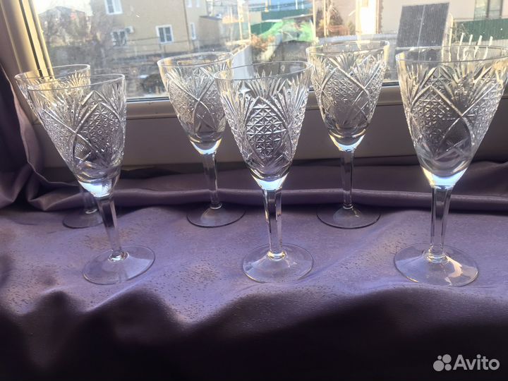 Хрустальные фужеры СССР