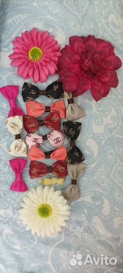 Резинка, бантики зажимы для волос