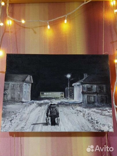 Картина акрил холст