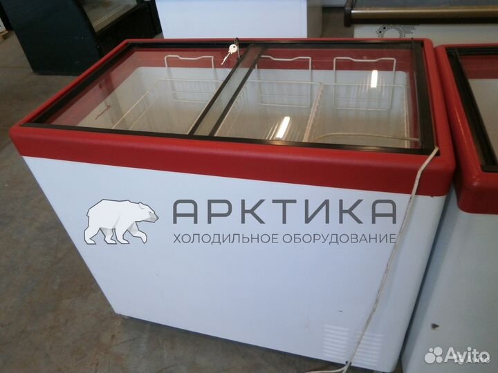 Морозильный ларь млп-350 литров со стеклом снеж