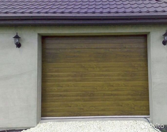 Секционные ворота под ключ