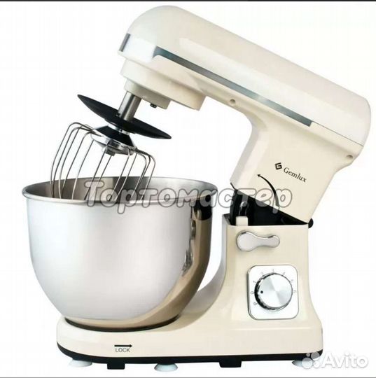 Миксер планетарный gemlux GL-SM5.5 Кремовый