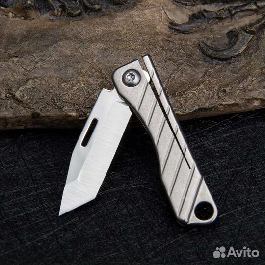 Титановый нож - наключник - острый - удобный