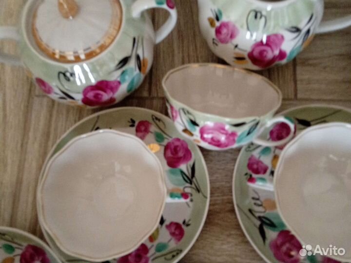 Чайный сервиз Дулево костяной фарфор СССР
