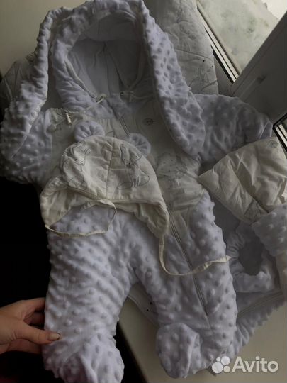 Зимний конверт на выписку