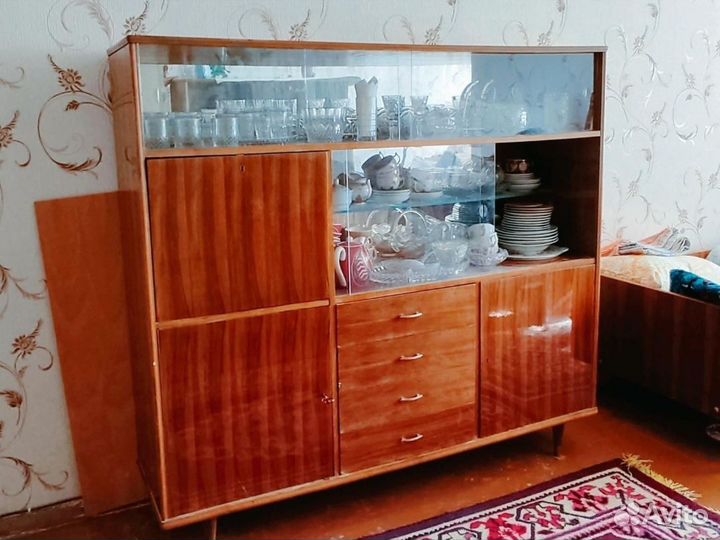 Винтажный сервант 60х советская мебель mid century