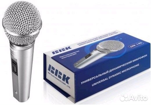 Динамический противоударный микрофон BBK DM-140