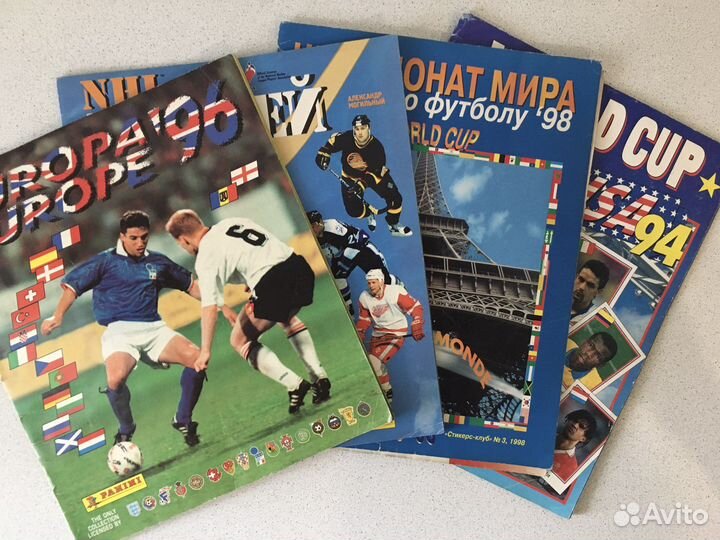 Альбомы Panini 4 штуки Футбол, Хоккей