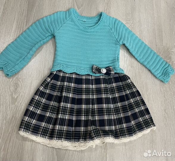 Платья для девочки теплые