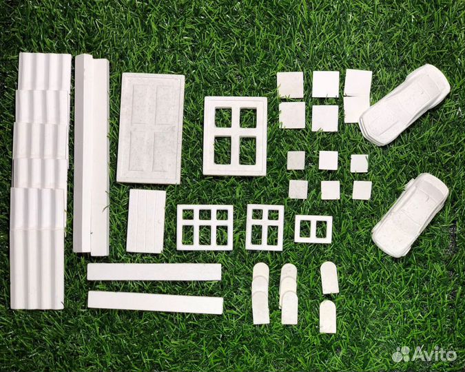 Детский конструктор мини стройка мини кирпичики