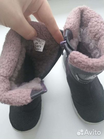 Сапоги зимние детские 25 размер