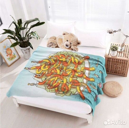 Плед детский новый 1,5*2